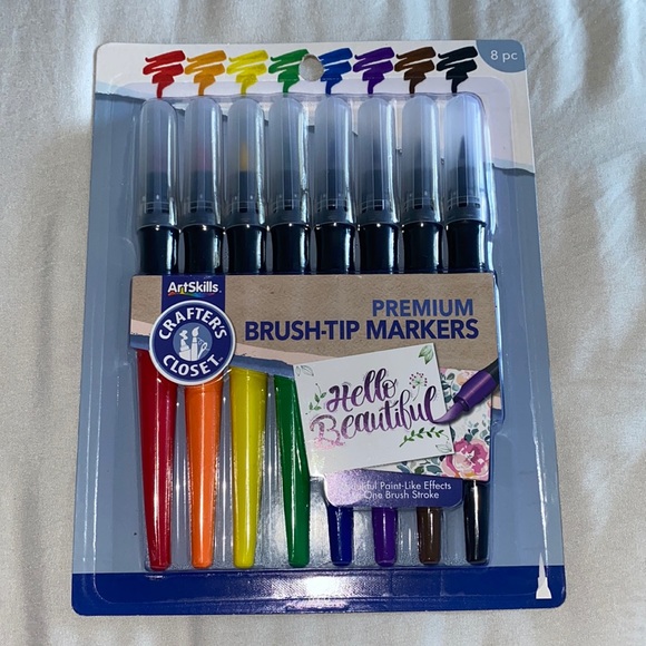 NWT Art Skills 8 pc. Premium Brush Tip Markers - Picture 6 of 6
